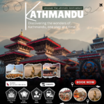 Orange Black and White Modern Kathmandu Instagram Post